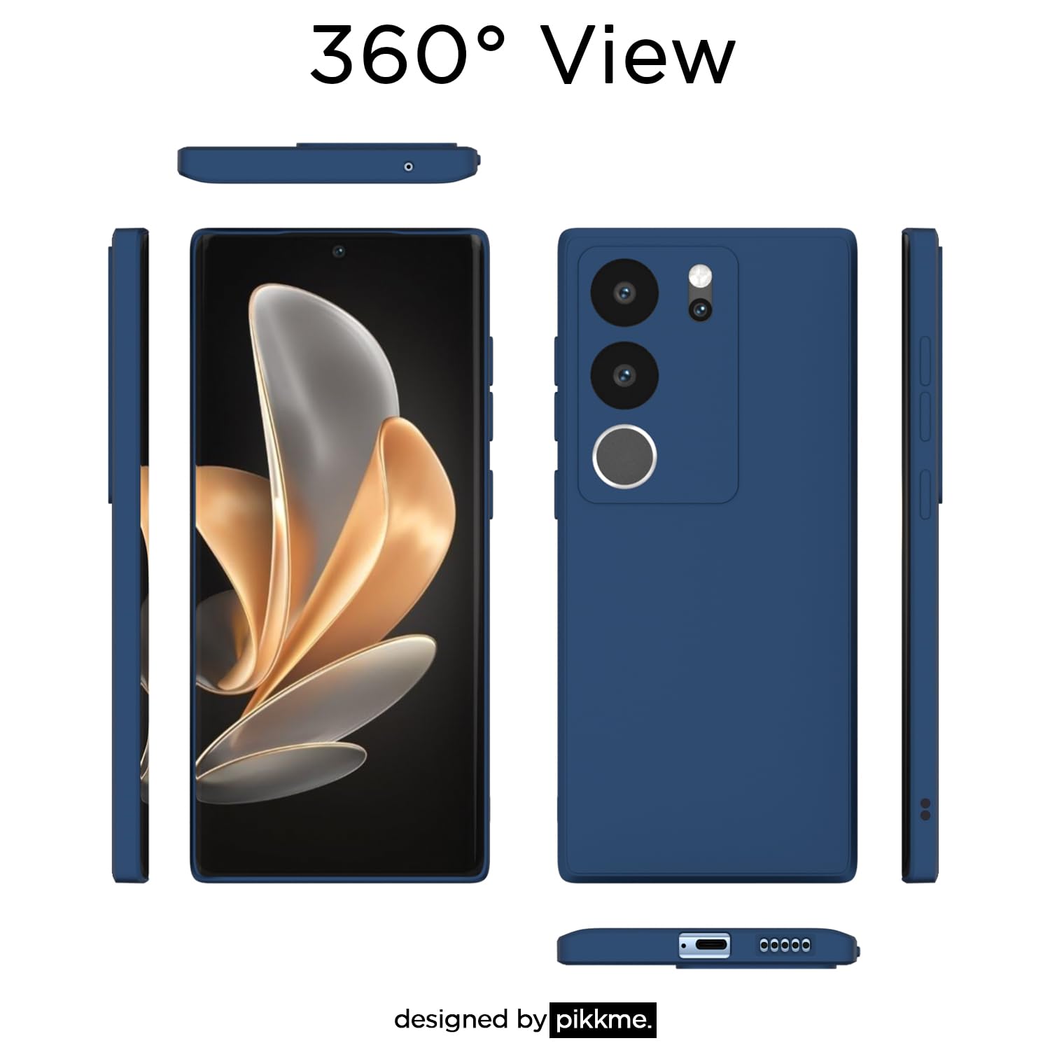Vivo V29/V29 Pro 5G phone cover in blue by Pikkme – photo 2