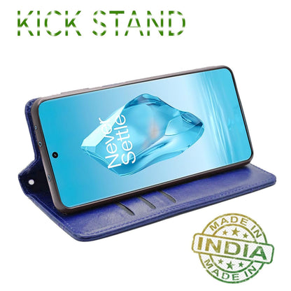 Pikkme OnePlus 12R 5G Magnetic blue wallet flip cover – photo 4