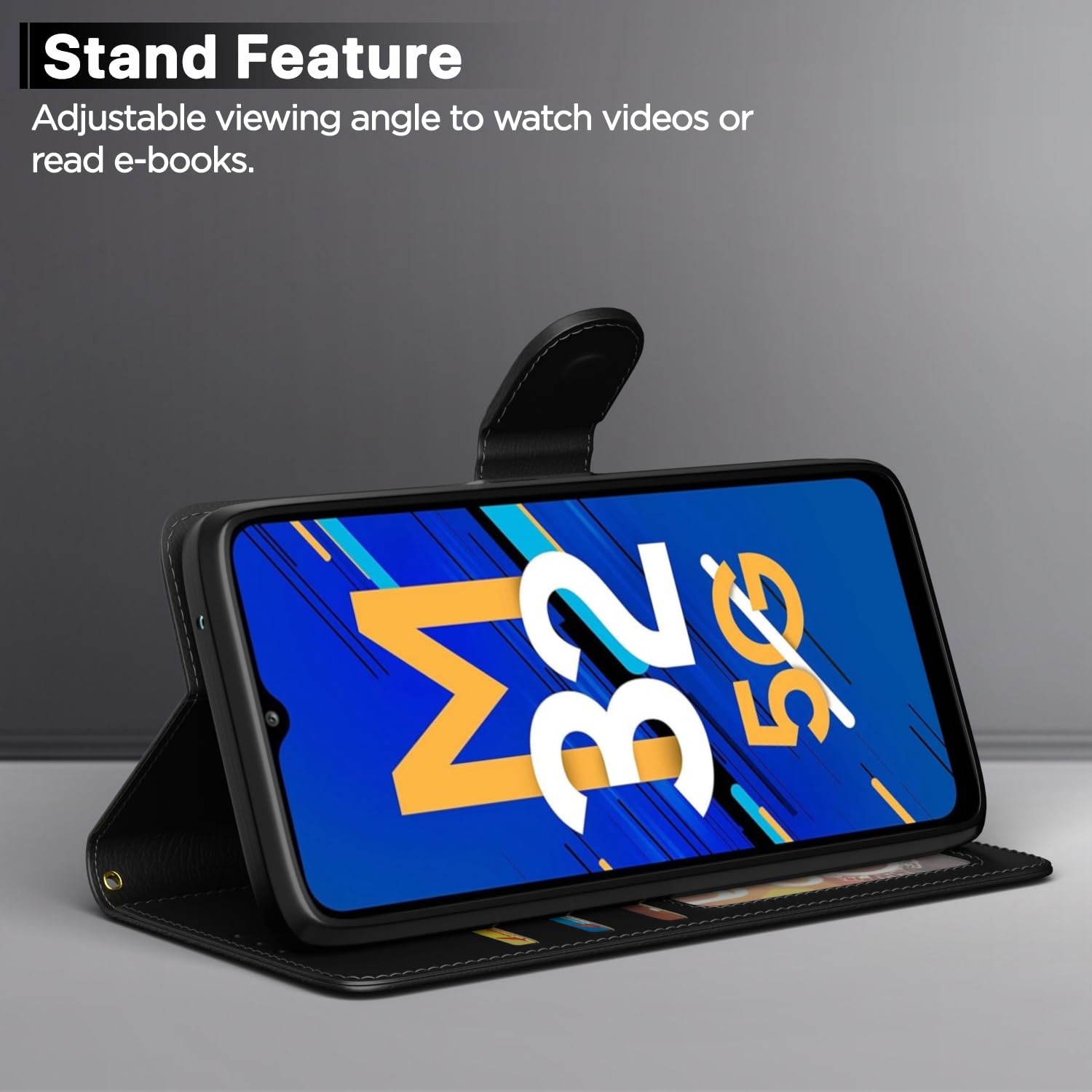 Pikkme Samsung M32/A32 5G black flip cover – photo 3