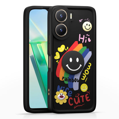 Pikkme Vivo T2X/Y16/Y56 5G/T2X/Y56 Soft Silicone black back cover
