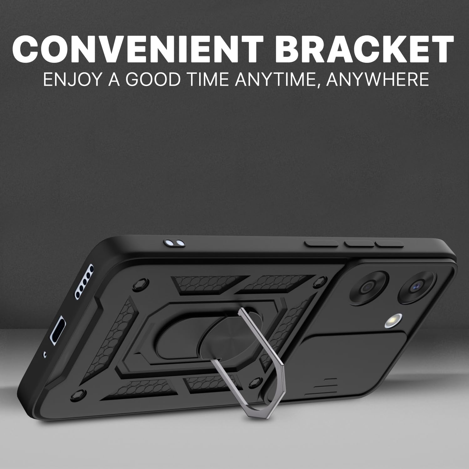 Pikkme OnePlus Nord CE 5 5G D10 Tough Armor Back Cover (Black)