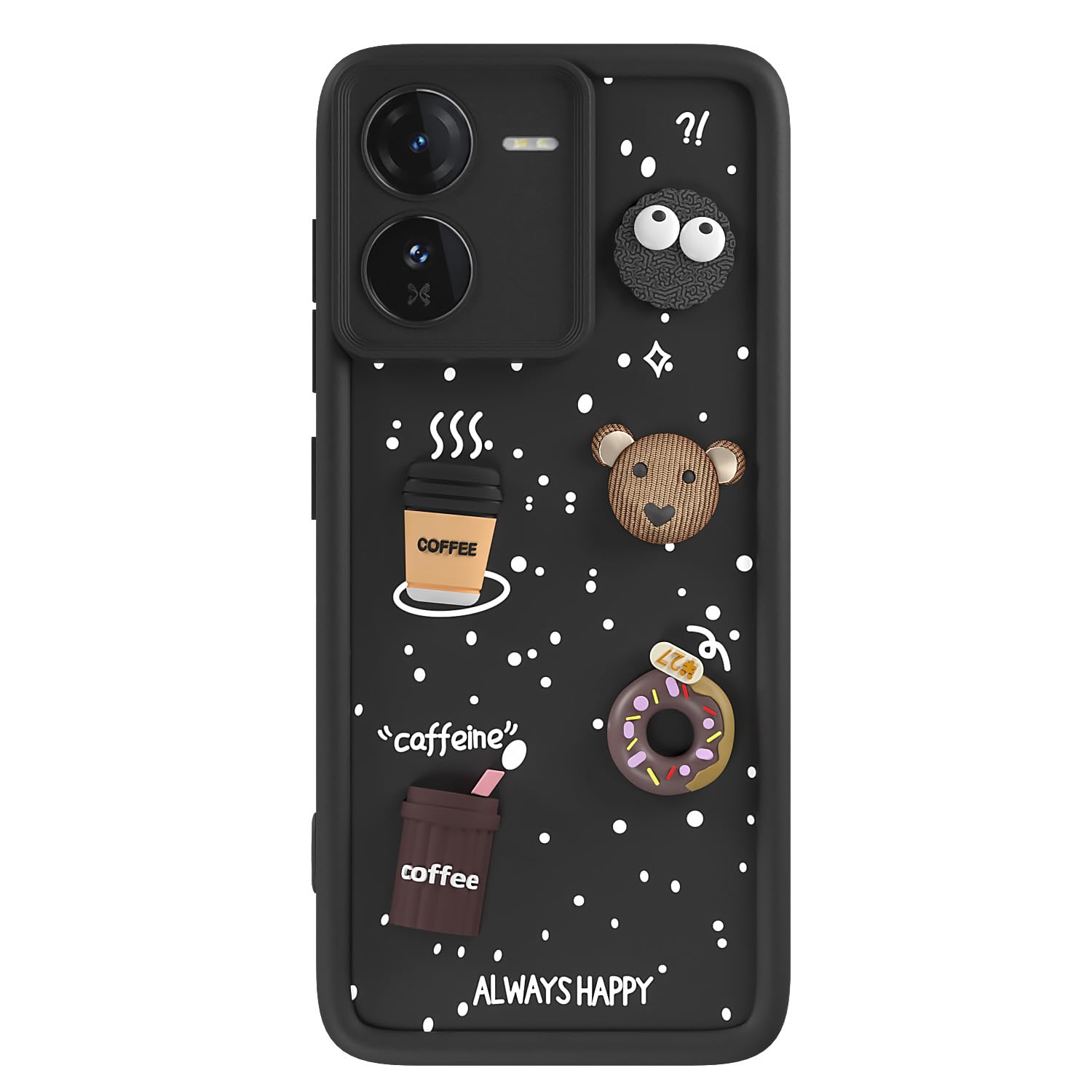 iQOO Z9 5G/3D Silicone mobile back cover in black by Pikkme – photo 7