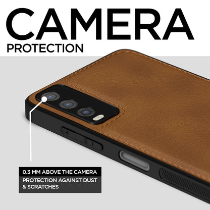 Brown Leather mobile cover for Vivo Y12s/Y20/Y20i/Y20G – Pikkme – photo 3