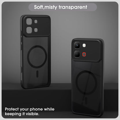 Infinix Note Edge 5G MagSafe mobile back cover in black smoke mag-safe by Pikkme – photo 3