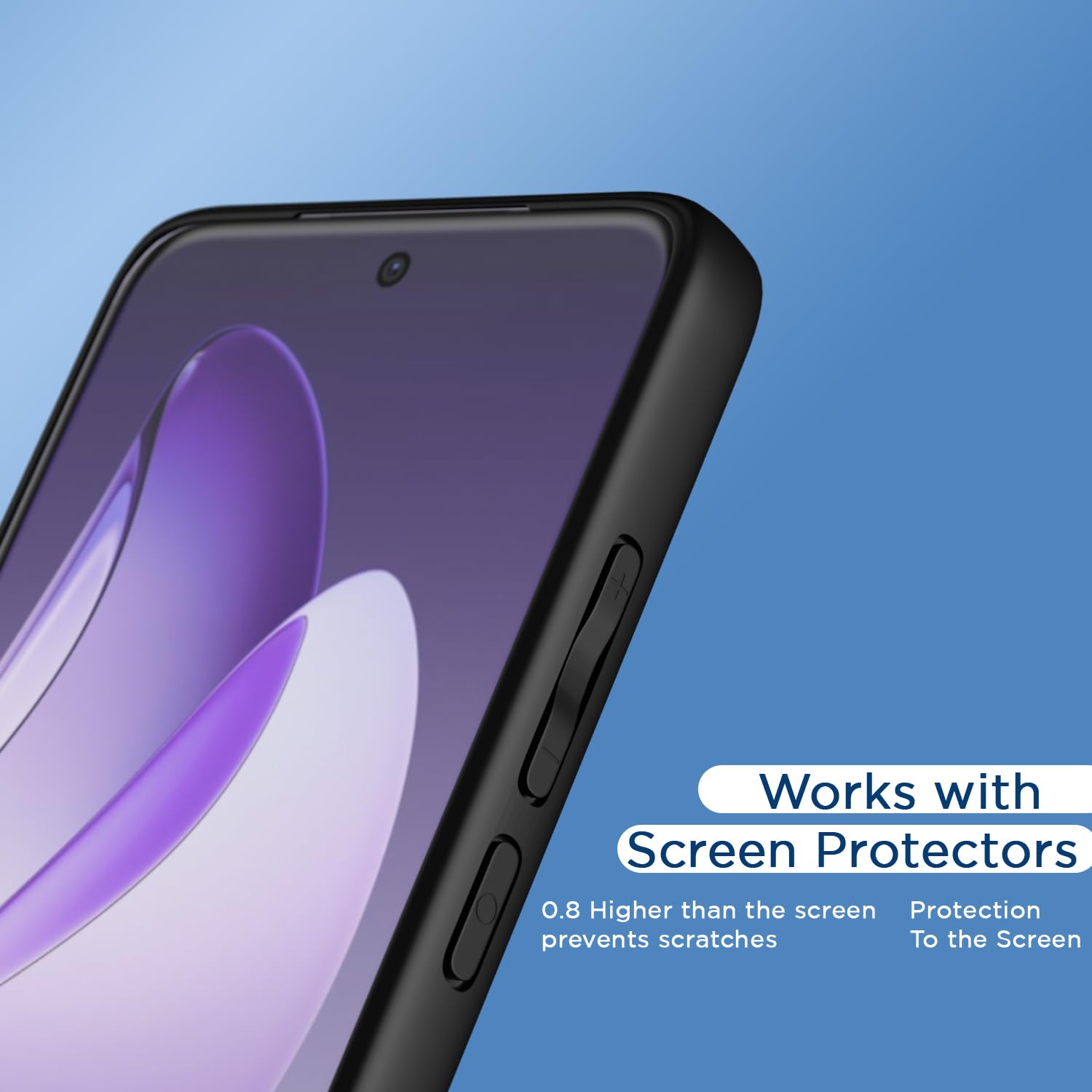 Pikkme black mobile back cover for Oppo Reno 13 Pro 5G – photo 7