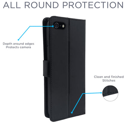 Pikkme iPhone 7/8 Vintage Flip Cover (Black)