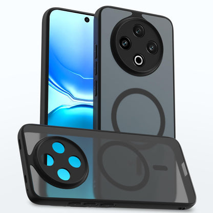 Vivo Y500 5G MagSafe phone cover in black smoke mag-safe by Pikkme