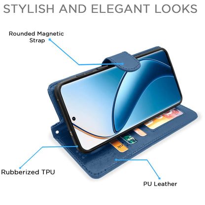 Blue wallet flip cover for Realme 12 Pro/12 Pro Plus 5G – Pikkme – photo 3