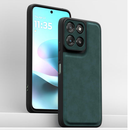 Pikkme Moto G67 Power/G57 Power 5G Leather green mobile back cover – photo 2