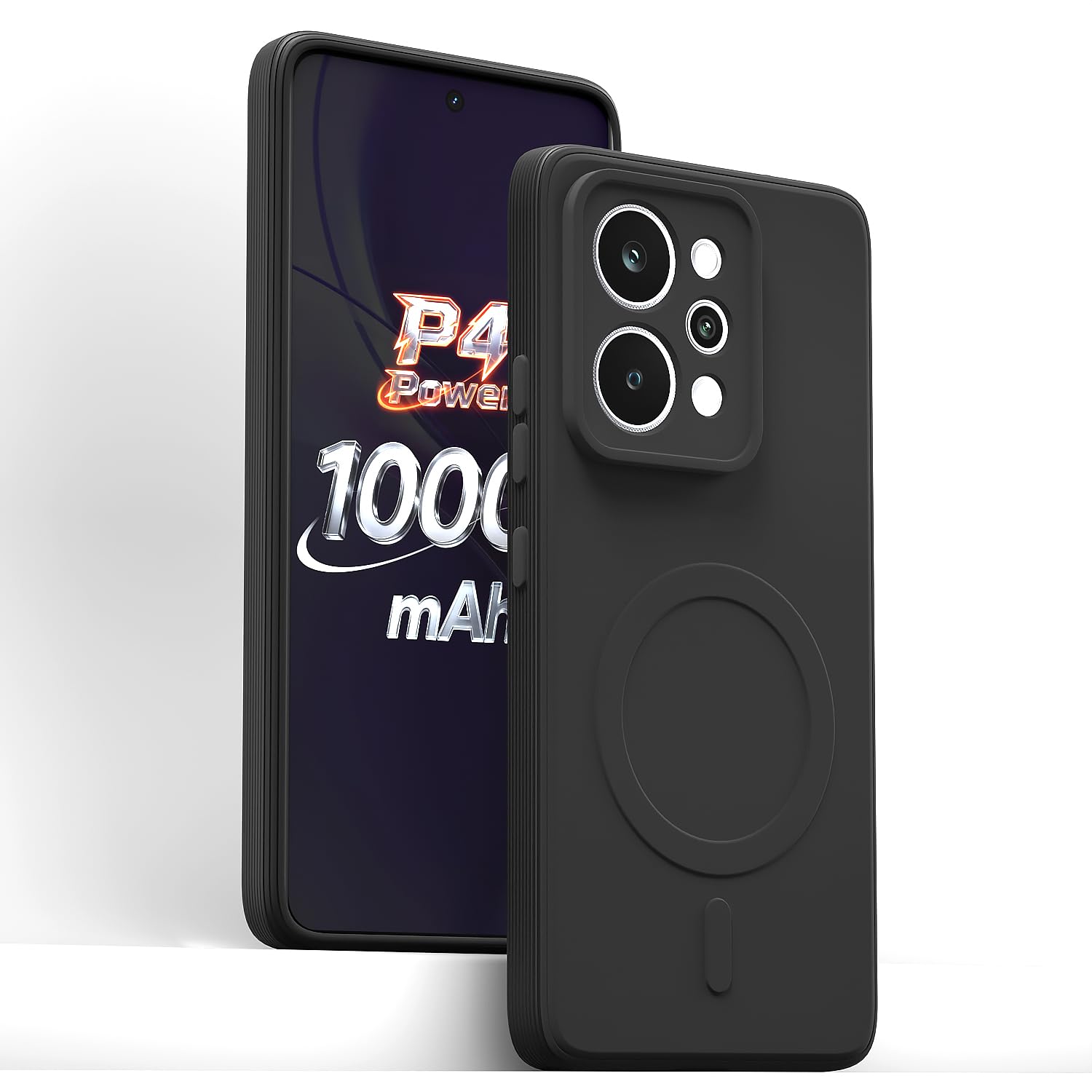 Pikkme Realme P4 Power 5G MagSafe black mobile back cover – photo 2