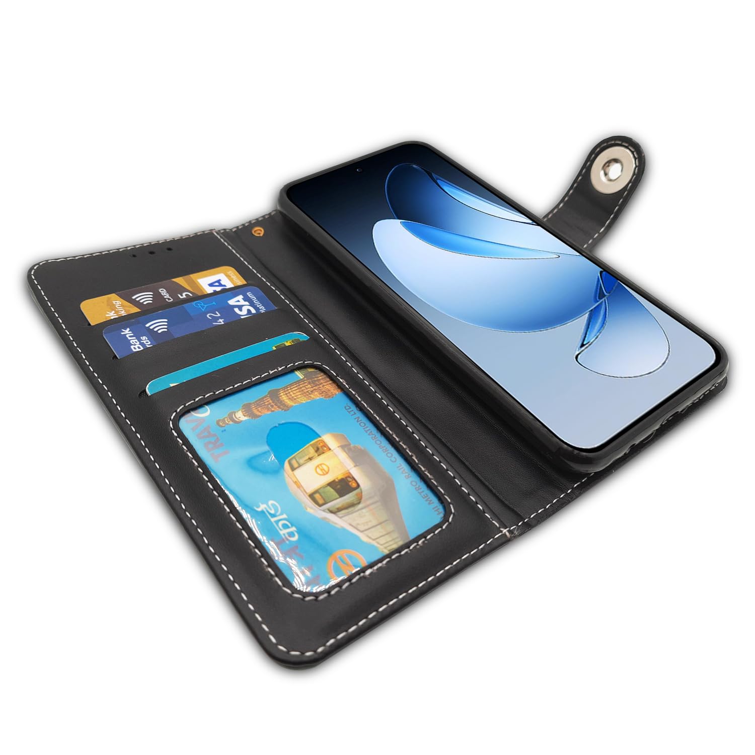 Pikkme grey wallet flip cover for Oppo Reno 13 5G – photo 5