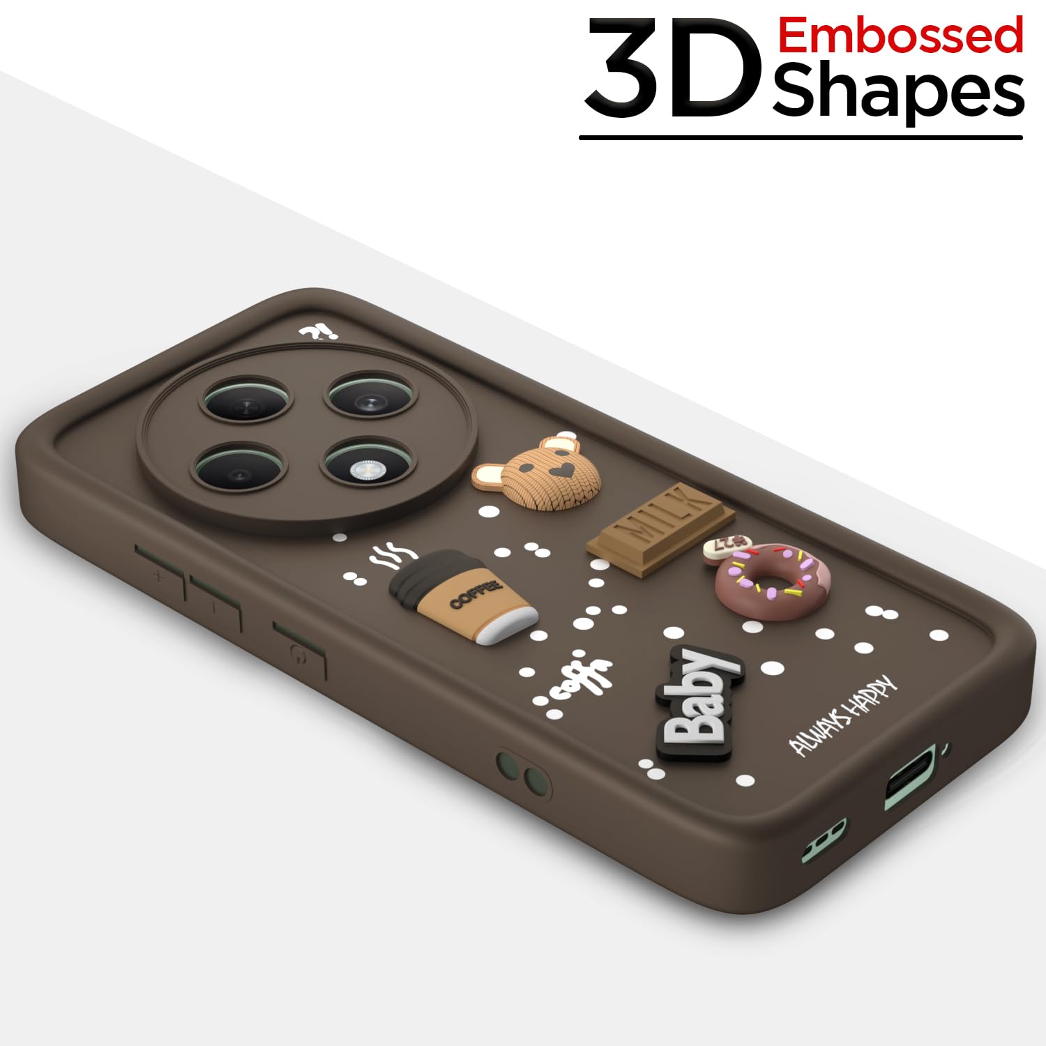 Pikkme Oppo F27 5G brown mobile back cover – photo 3