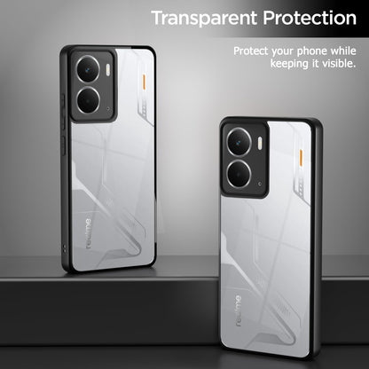 Pikkme Realme P3 5G Eagle 2 Shockproof Sleek Hybrid Armor Back cover (Black)