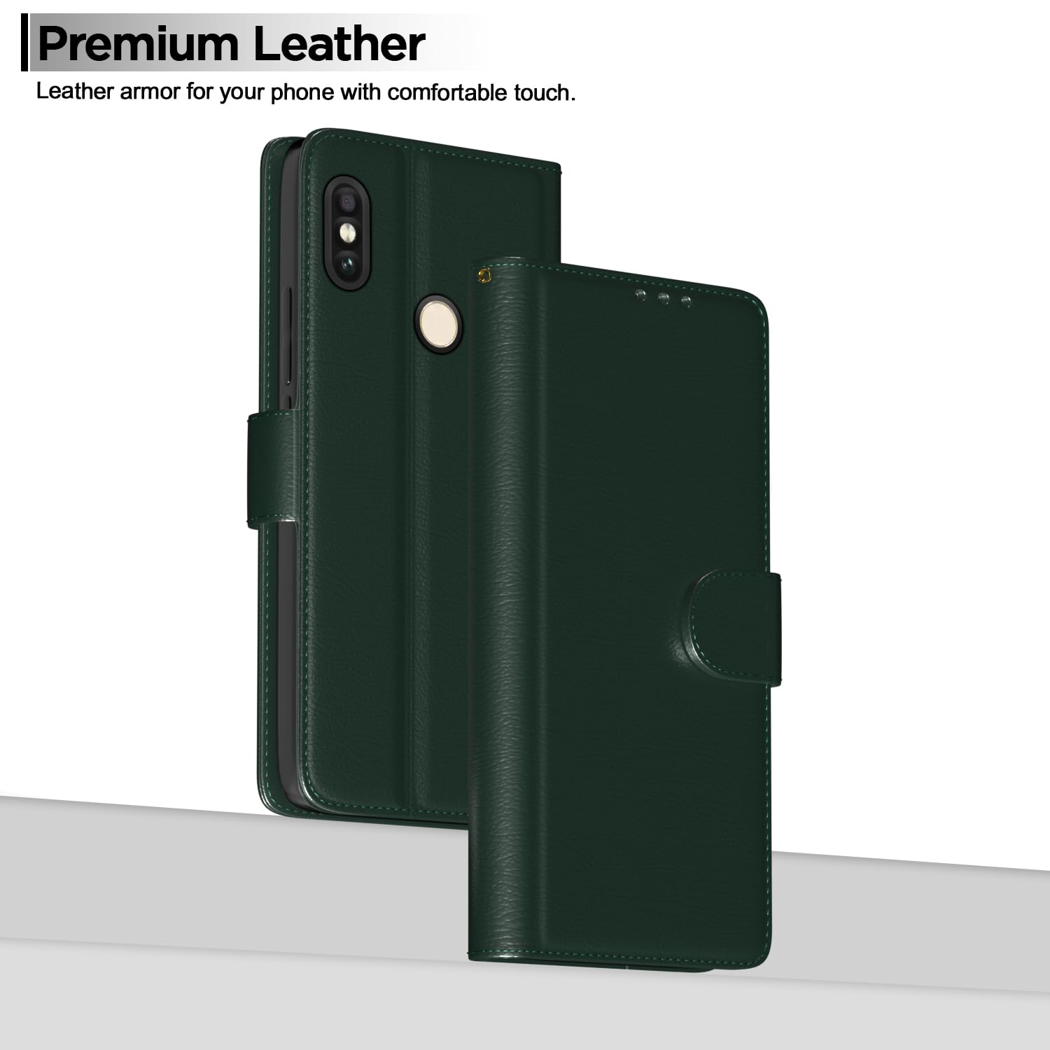 Green Wallet mobile flip cover for Redmi Note 5 Pro – Pikkme – photo 2