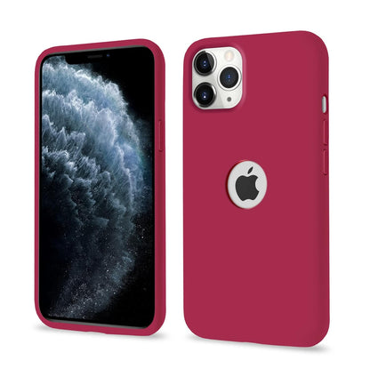 Pikkme iPhone 11 Pro Super Soft Silicone Back Case (Rose Red)