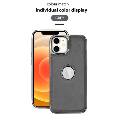 iPhone 12/12 Pro Leatherback back cover in gray by Pikkme – photo 7