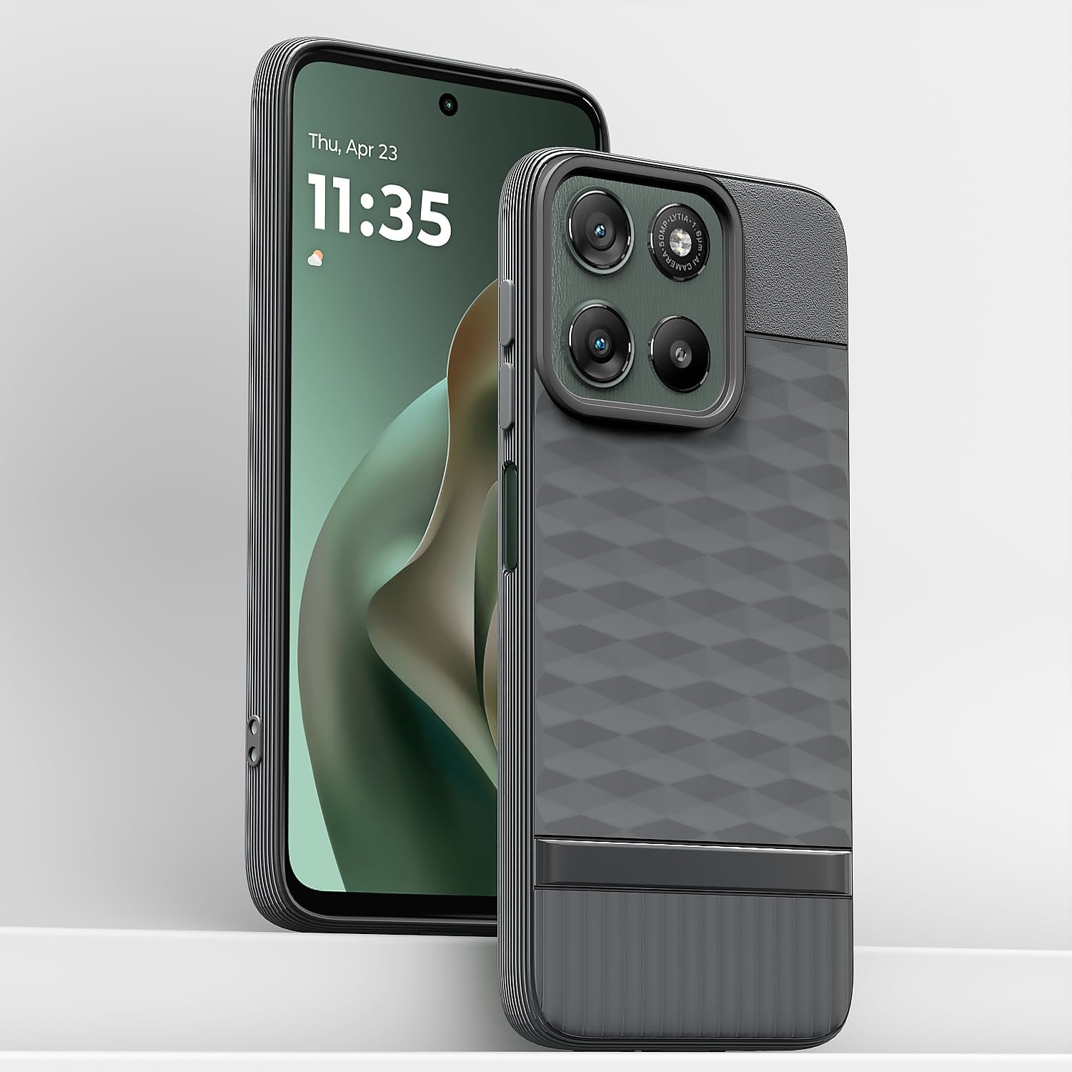 Pikkme Moto G67 Power/G57 Power 5G grey phone cover – photo 2
