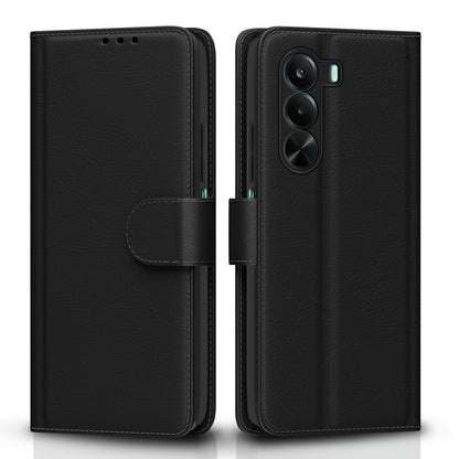 Pikkme Realme P4x 5G Wallet black mobile flip cover