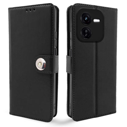 Pikkme iQOO Z9X 5G Button Flip Cover (Black)