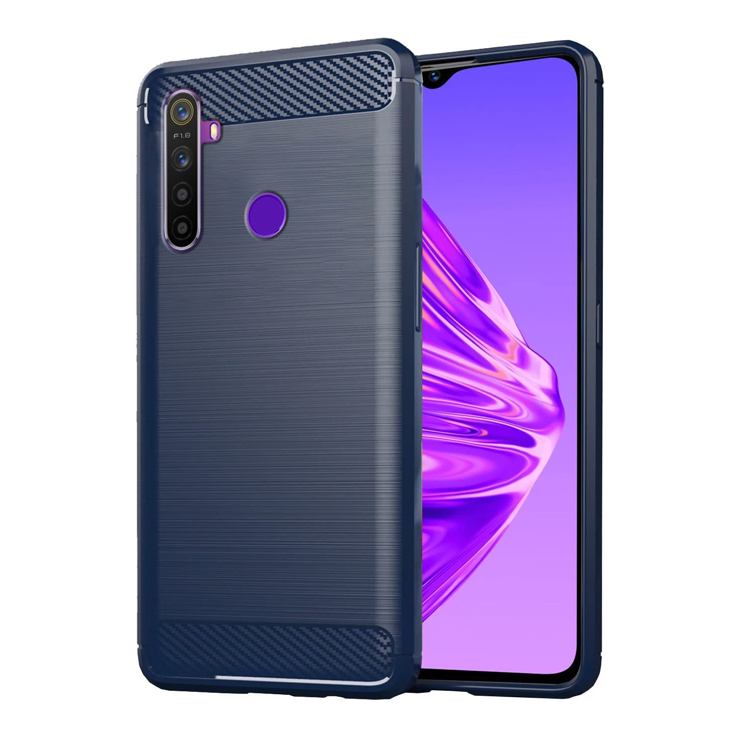 Blue Hybrid phone cover for RealMe 5/5s/5i – Pikkme