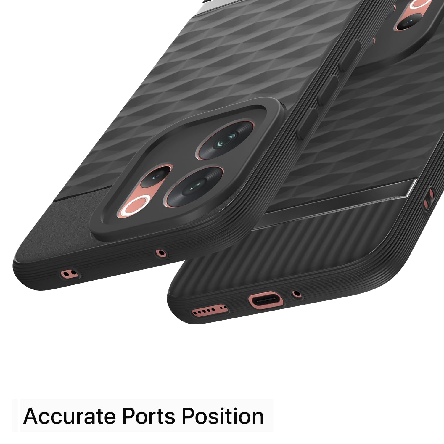 Vivo V70 5G Silicone mobile back cover in black by Pikkme – photo 4
