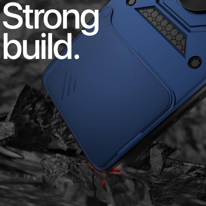 Pikkme Motorola Moto edge 60 fusion D10 Tough Armor Back Cover (Blue)