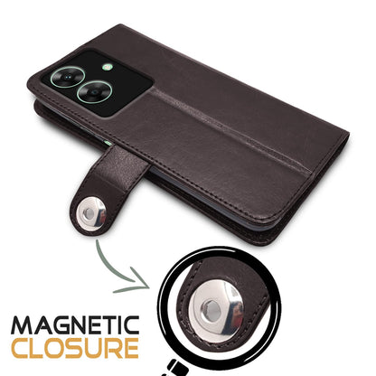 Pikkme coffee wallet flip cover for Realme C61/Narzo N61 – photo 2