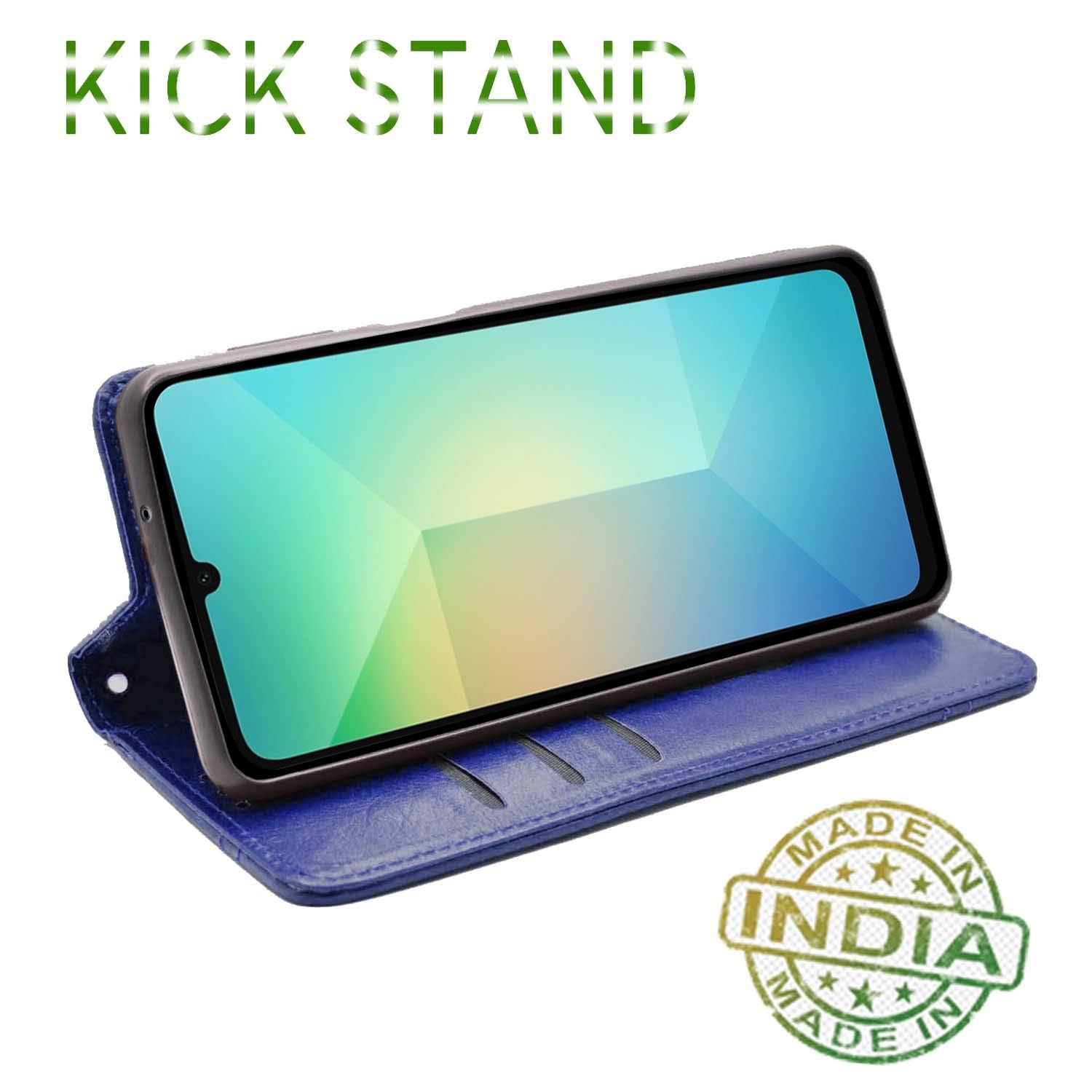 Blue Magnetic flip cover for Samsung A06 – Pikkme – photo 4