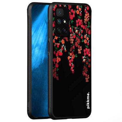 Pikkme Flower mobile back cover for Redmi 10 Prime