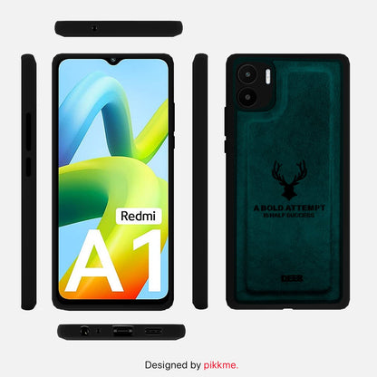 Pikkme Redmi A1/A2 Leather blue mobile back cover – photo 3
