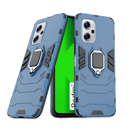  Redmi K50i 5G D5 Tough Armor Back Cover - Blue