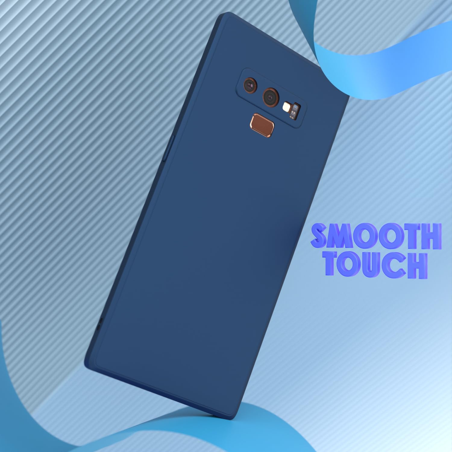 Blue Liquid Silicone back cover for Samsung Note 9 – Pikkme – photo 7