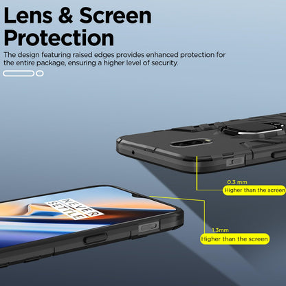 Pikkme OnePlus 6T D5 Tough Armor Back Cover | Black