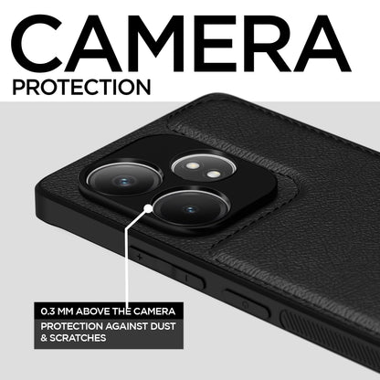 Pikkme Realme GT 6/GT 6T 5G Leather black back cover – photo 3