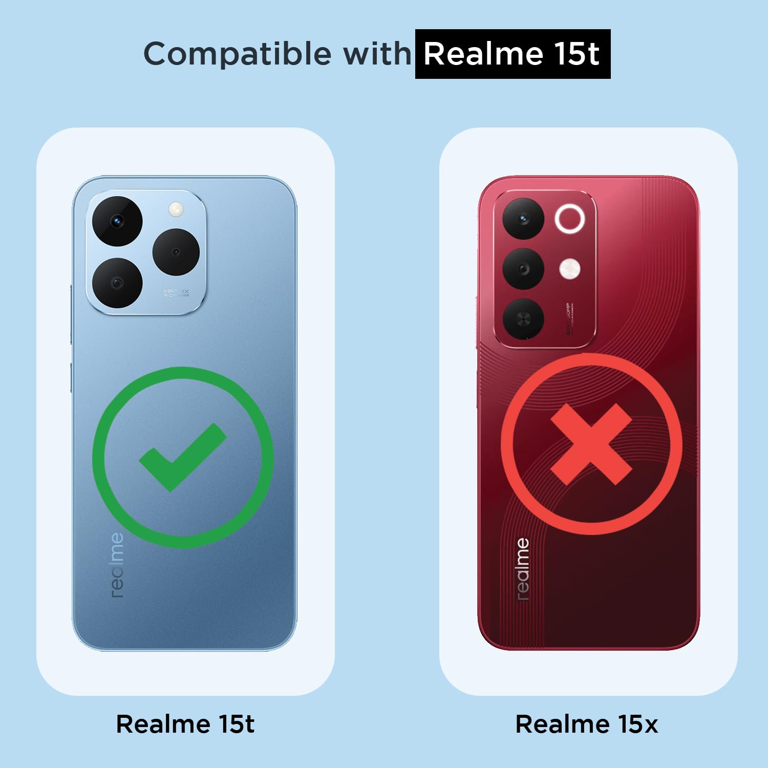 Pikkme Realme 15T/Narzo 90 5G MagSafe transparent mag-safe mobile back cover – photo 4