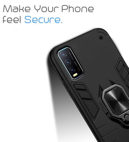 Black D5 Tough Armor mobile back cover for Vivo Y20, Vivo Y20i – Pikkme – photo 6