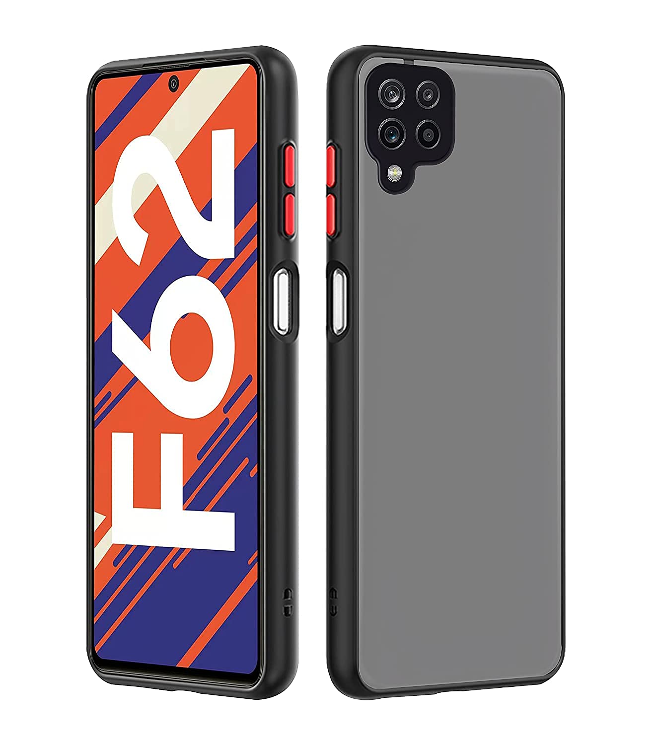 Pikkme black Hybrid phone cover for Samsung F62