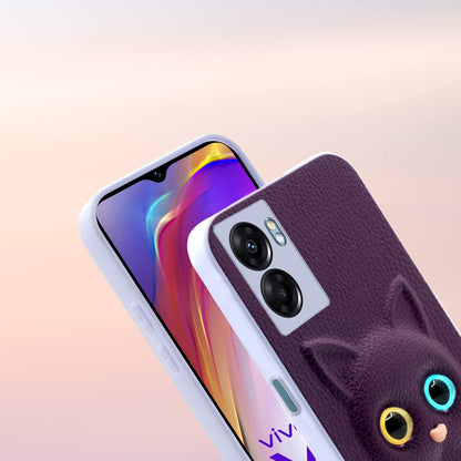 Pikkme Oppo K10 5G Kitty Back Cover (Purple)