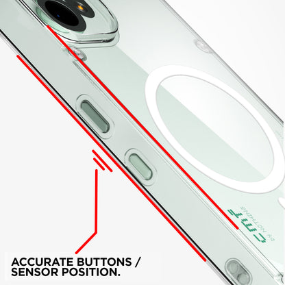 Pikkme CMF Phone 2 Pro 5G Mag-Safe Shockproof PC + TPU Back Cover (Transparent)