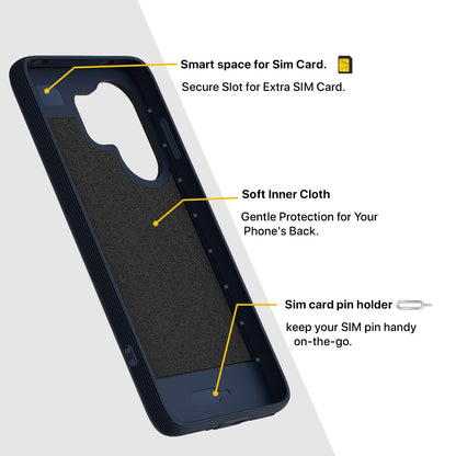 Pikkme Vivo V60e 5G Shockproof Soft Flexible Gencase Back cover (Blue)