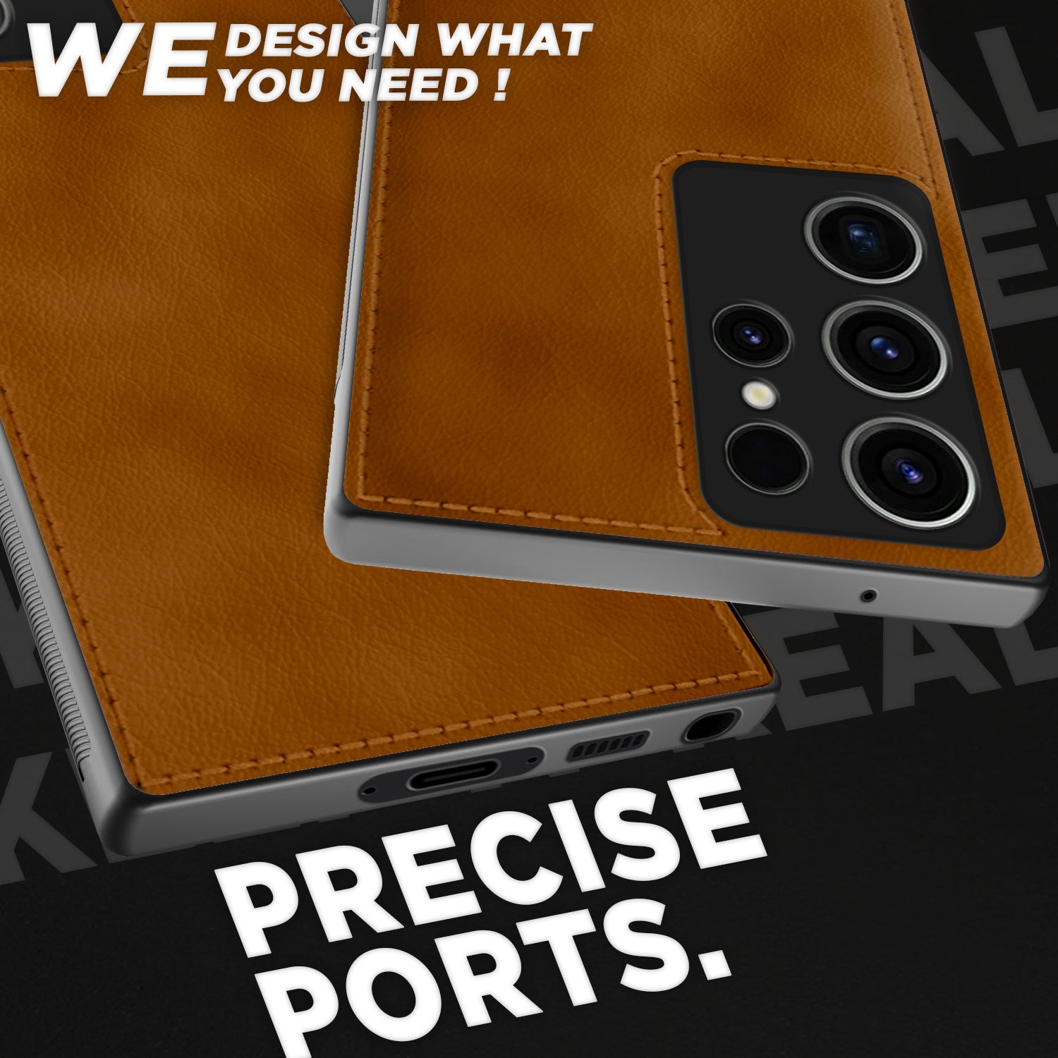 Pikkme Samsung Galaxy S23 Ultra 5G Leatherback Back Case | Brown