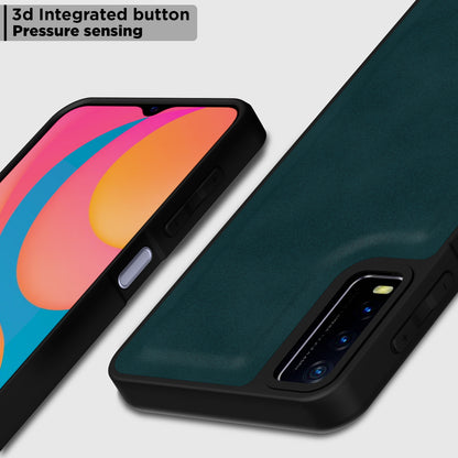 Pikkme Vivo Y12s / Y20 / Y20i / Y20G Premium Leatherback Case (Green)