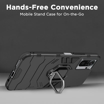 Pikkme Redmi Note 10/Redmi Note 10s Hybrid Carbon Fiber Back Cover | Black