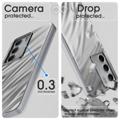 Pikkme Realme Narzo 80x 5G / Realme P3x 5G / Realme 14X 5G Swirl Design Silver Forest Back Cover  (Silver)