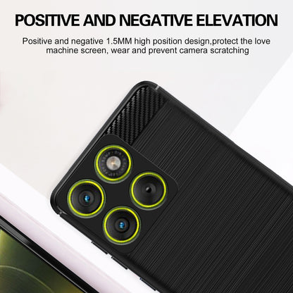 Pikkme Motorola Moto Edge 70 5G Hybrid Carbon Fiber Back Cover (Black)