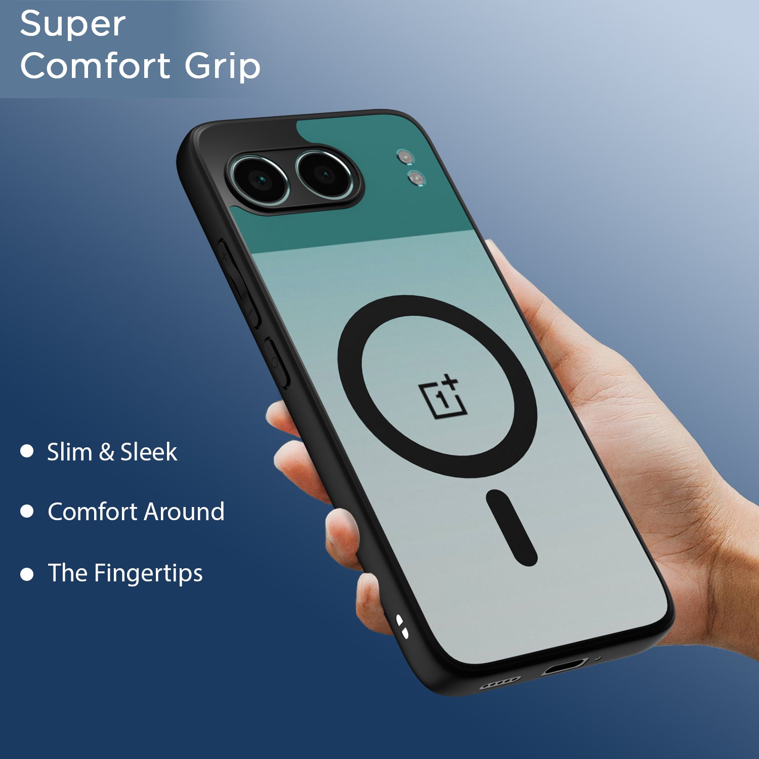 Pikkme OnePlus Nord 4 5G Eagle 2 Mag-Safe Shockproof Hard Transparent Back Cover (Black)