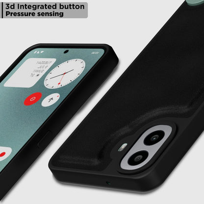 Pikkme CMF by Nothing Phone 1 Premium Super Soft-Touch Leatherback Case (Black)