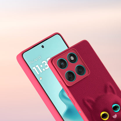 Pikkme Motorola Moto Edge 60 Fusion 5G Kitty Back Cover (Pink)