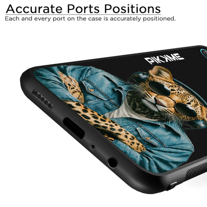 Pikkme Back Cover Pc Tpu + Printed Cool Funky Stylish Black Leopard Swag Raised Edges Camera Protection |Bumper Case For Honor 9 Lite (Design 04)