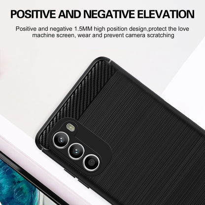Pikkme Moto G52 / G82 5G  Hybrid Carbon Fiber Back Cover (Black)